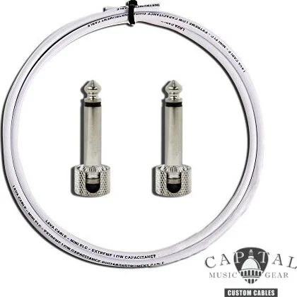 Cable DIY Kit with Lava Plugs (2) and Lava Cable White (1 ft.)
