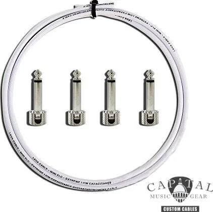 Cable DIY Kit with Lava Plugs (4) and Lava Cable White (2 ft.)