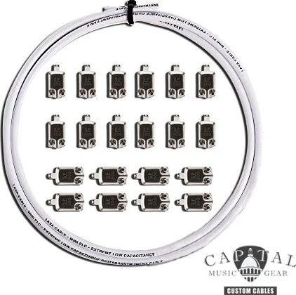 Cable DIY Kit with Square Plugs SP500 (20) and Lava Cable White (20 ft.)