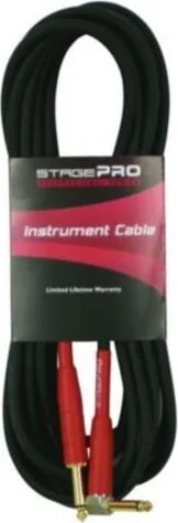 Cable,Inst 20' 1/4 -RA 1/4 Blk Pro