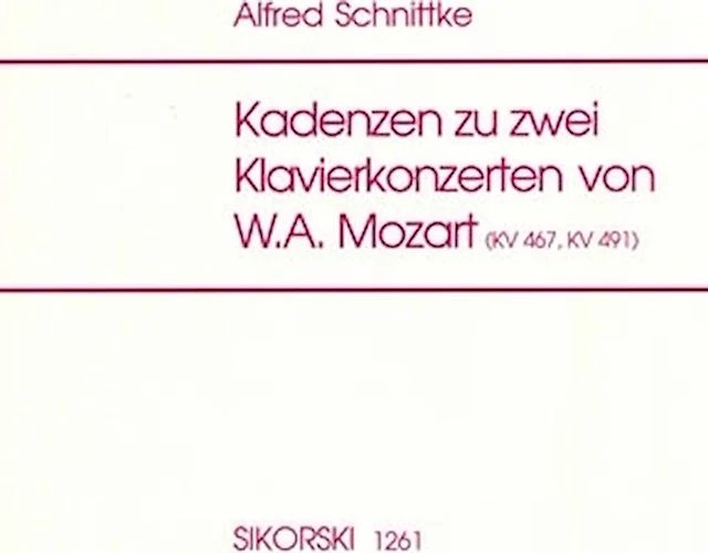 Cadenzas for 2 Mozart Piano Concertos (KV467 & KV491)