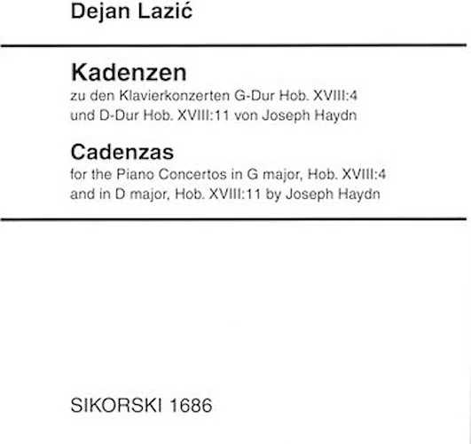 Cadenzas - for Piano Concertos in G Major HobXVIII:4, and in D Major HobXVIII:11 by Joseph Haydn
