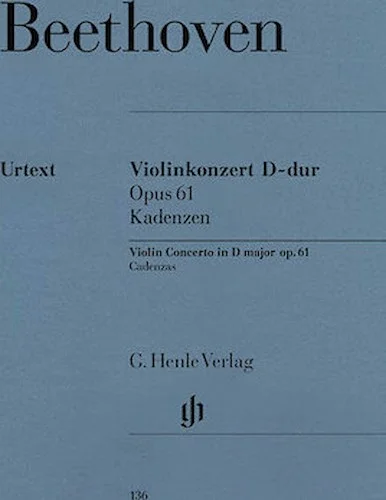 Cadenzas to Violin Concerto Op. 61