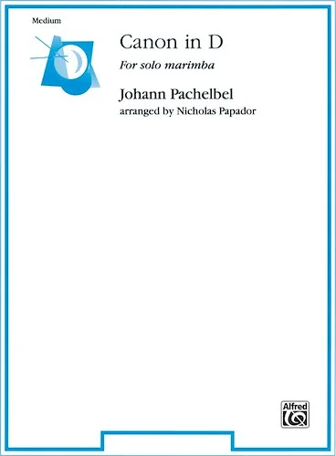 Canon in D: For Solo Marimba