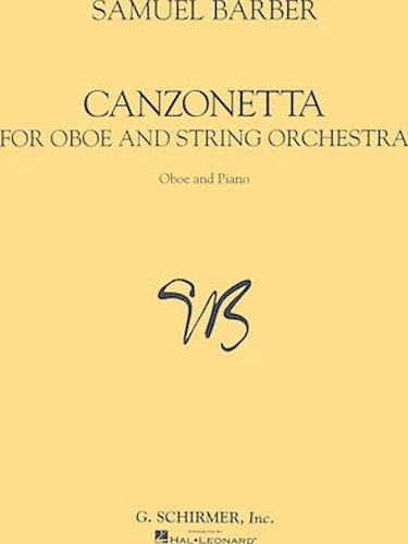 Canzonetta - for Oboe & Piano Reduction