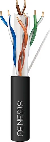 Cat6 Plus 23G Riser 1000' Box Black