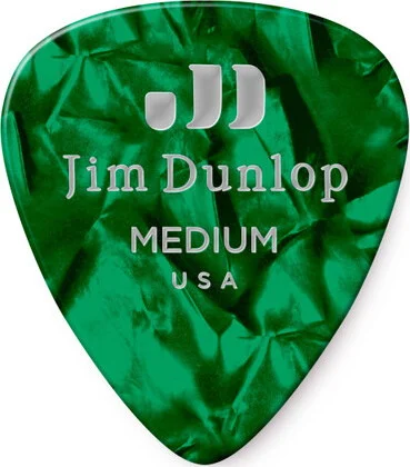 CELLULOID GREEN PEARLOID PICK MEDIUM