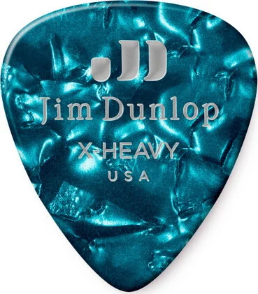 CELLULOID TURQUOISE PEARLOID PICK EXTRA HEAVY