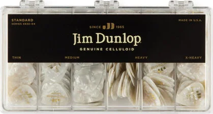 CELLULOID WHITE PEARLOID PICK CABINET