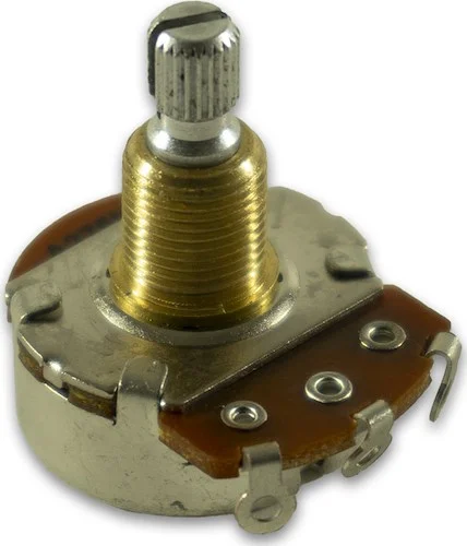 Centralab® 275k Audio Taper Potentiometer +/- 9% Tolerance 275 kohm - Split Shaft (100)