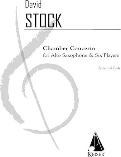 Chamber Concerto for Saxophone and Six Players - Score and Part