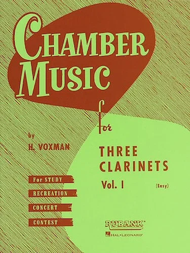 Chamber Music for Three Clarinets, Vol. 1 (Easy)