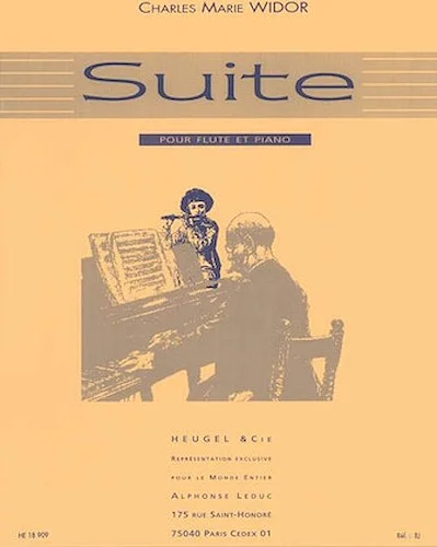 Charles-marie Widor - Suite Pour Flute Et Piano, Op. 34