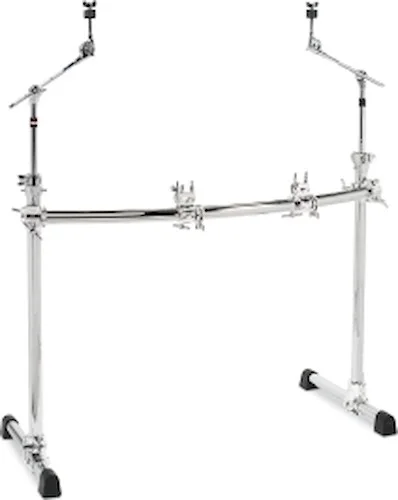 Chrome Series Curved Front Rack with Cymbal Booms