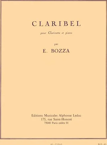 Claribel (clarinet And Piano)