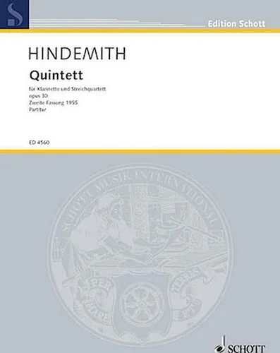 Clarinet Quintet Op. 30
