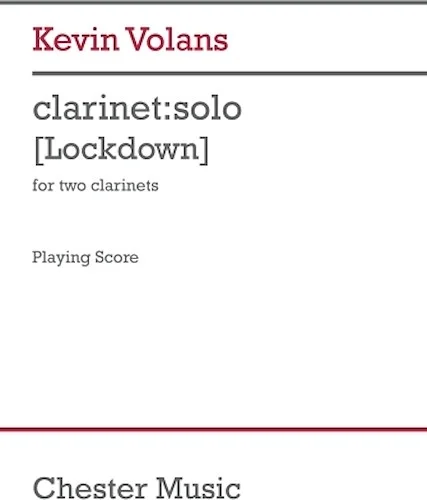 clarinet:solo (Version 2) - for Two Clarinets