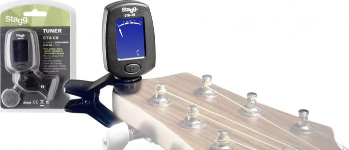 Clip-on chromatic tuner for guitar, bass, violin & ukulele Image