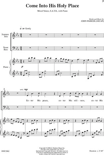 Come into His Holy Place