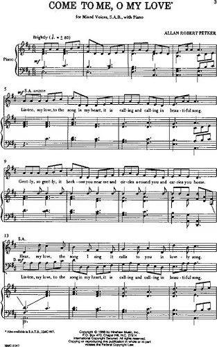 Come to Me, O My Love