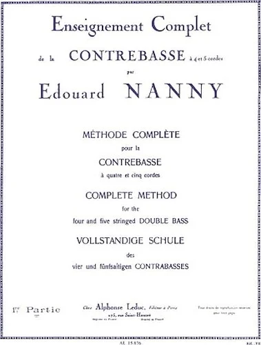 Complete Method for the Four and Five-Stringed Double Bass
