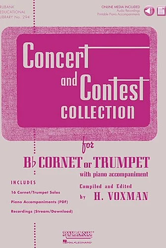 Concert and Contest Collection for Bb Cornet or Trumpet - Solo Book with Online Media