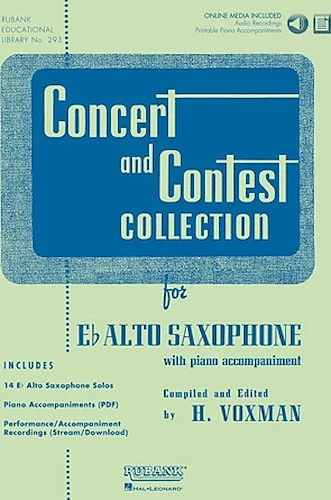 Concert and Contest Collection for Eb Alto Saxophone - Solo Book with Online Media