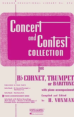 Concert and Contest Collection - Piano Accompaniment - Bb Cornet, Trumpet or Baritone