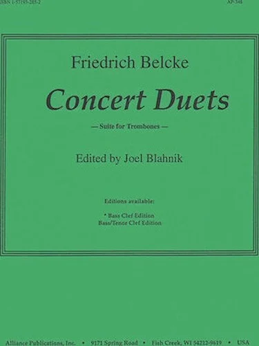 Concert Duets - Trbn 2 - Bass Clef