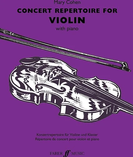 Concert Repertoire for Violin