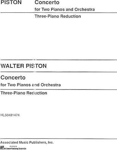 Concerto 2pno/Orch 3pno Red Three Piano Reduction Need 3 Copies To Perform