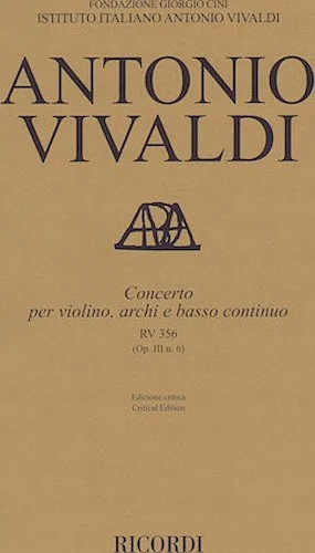 Concerto A Minor, RV 356, Op. III, No. 6