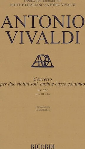 Concerto A minor, RV 522, Op. III, No. 8
