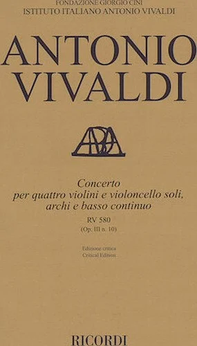 Concerto B Minor RV 580, Op. III No. 10 - Critical Edition Score