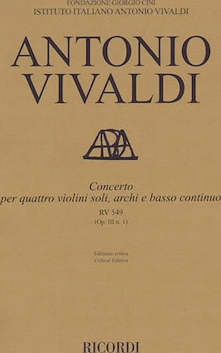 Concerto D Major, RV 549, Op. III, No. 1