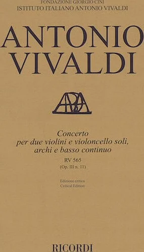Concerto D Minor, RV 565, Op. III, No. 11
