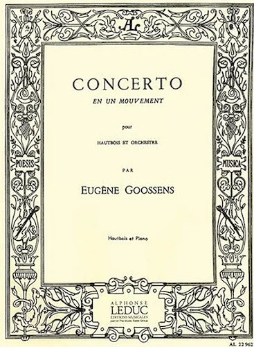 Concerto En 1 Mouvement Op.45 (oboe & Piano)