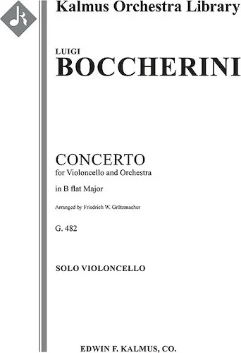Concerto for Cello in B flat, G. 482<br>