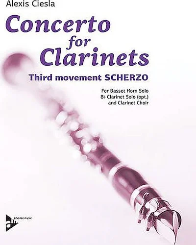 Concerto for Clarinets, Third Movement: Scherzo: Basset Horn Solo (Opt. B-flat Clarinet Solo) and Clarinet Choir