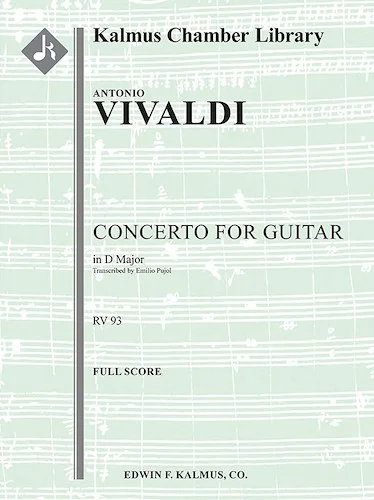 Concerto for Guitar in D, RV 93 (Lute)