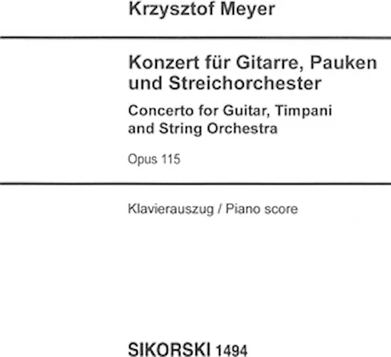 Concerto for Guitar, Timpani and String Orchestra, Op. 115