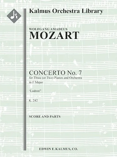 Concerto for Piano No. 7 in F, K. 242 'Lodron' (Concerto for 3 or 2 Pianos)<br>
