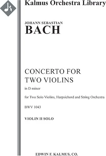 Concerto for Two Violins in D minor, BWV 1043<br>