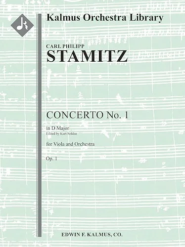 Concerto for Viola No. 1 in D, Op. 1<br>