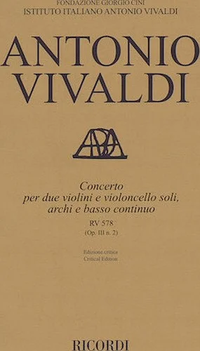 Concerto G Minor, RV 578, Op. III, No. 2