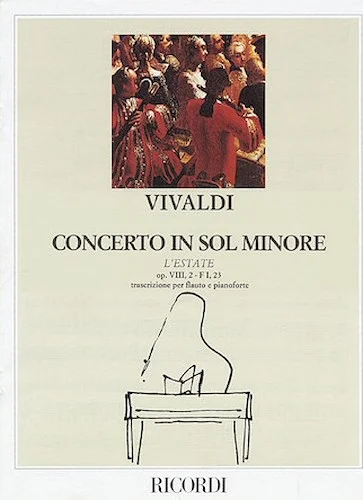Concerto in G Minor "L'estate" (Summer) from The Four Seasons RV315, Op.8 No.2 - Flute with Piano Reduction