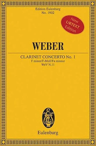 Concerto No. 1 in F minor, Op. 73 - for Clarinet and Orchestra - Revised Edition