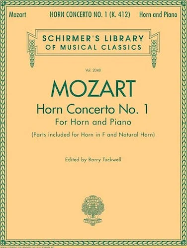 Concerto No. 1, K. 412 - for Horn in F and Piano Reduction