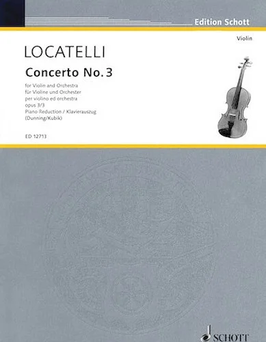 Concerto No. 3 for Violin and Orchestra, Op. 3