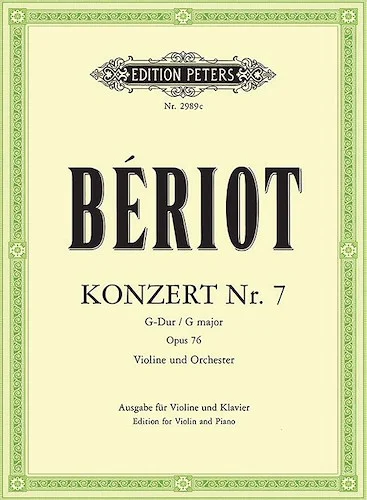 Concerto No. 7 in G Op. 76 (Edition for Violin and Piano)<br>